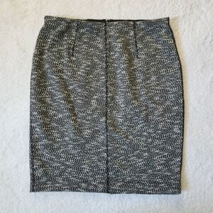 Ann Taylor Gray Knit Pencil Skirt Women's‎ Size 12